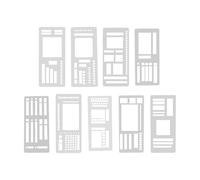 LeeQinersw Kit de 9 Pochoirs pour Carnets et Dessins, Facile à Utiliser et Polyvalent, Idéal pour Les Listes de Tâches.