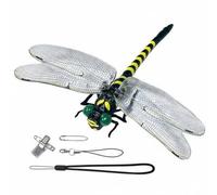 LeeQinersw Libellule Répulsive Broche Insigne Clip Accessoire Anti-moustiques Figurine Réaliste Textures d'ailes Fines Plastique Résistant aux, L, Set De Clips Porte-clé