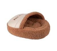 LeeQinersw Lit pour Chat Niche Chausson Panier Semi-fermé Couchage pour Chaton en Peluche Respirante pour Un Confort Optimal Adapté pour Les Chats Cherchant Un, 65x45cm