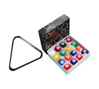 LeeQinersw Lot de 16 Mini Boules de Billard, Accessoires de Table de Billard, Jouet pour Enfants, Ensemble Complet, Petit Ensemble de Boules de Billard pour Sall, Boule de 2.5 cm