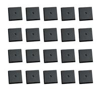 LeeQinersw Lot de 20 socles carrés pour maquettes, légers et élégants, pour loisirs créatifs, accessoires de jeu de guerre, robustes, pour figurines, 2,5 cm x
