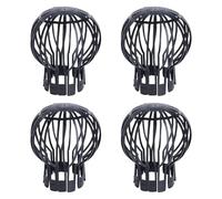LeeQinersw Lot de 4 Protège-gouttières Noirs de Qualité Supérieure pour Toits, Balcons, Jardins