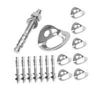 LeeQinersw Lot de 8 Supports d'ancrage pour l'escalade avec Boulons D'expansion pour Sangles D'arrimage de Remorque