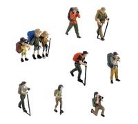 LeeQinersw Lot de 9 Figurines Miniatures Peintes à La Main à L'échelle 1/64, Figurines de Personnages Réalistes pour Jeux D'imitation.