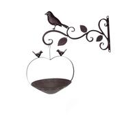 LeeQinersw Mangeoire Murale Oiseau Plateau Alimentation Vintage Fer Mural Support Station Décorative Alimentaire Porte-Aliments Rétro Créatif Résistance Aux Inte, Bronze