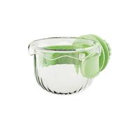 LeeQinersw Mangeoire pour Perroquet Bol Gamelle Distributeur Abreuvoir avec Clip Sécurisé Anti Cuve Transparente pour Surveiller Le Niveau, Vert