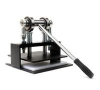 LeeQinersw Manual Die Cutter Presse Manuelle Découpe Machine Découpeuse Emporte-pièce Format Compact 22 Cm X 20 Cm X 22 Cm avec Zone Stable Convient au Travail Du Cuir Table de Bricolage
