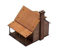 LeeQinersw Maquette de Maison En Bois, Kit de Puzzle Européen, Architecture à Peindre Soi-même, Idéal pour Les Collectionneurs, Décoration de Bureau Ou D'int, Style un