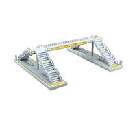 LeeQinersw Maquette de Passerelle Piétonne avec Autocollants - Diorama de Circulation Réaliste - Microarchitecture