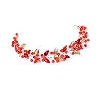 LeeQinersw Mariage Hair Vine Hair Pieces pour les rôles Play Fancy Dishing TheMed Party, Rouge