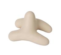 LeeQinersw Massage Ball Balle de Massage Outil de Thérapie Rouleau de Massage Libération Myofasciale en Silicone Conception à Trois Points pour Travailler la, Couleur Thé Au Lait