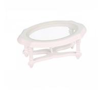 LeeQinersw Meuble Miniature Réaliste Table Basse Plateau à Panneau Traparent Élégant pr Miniatures,
