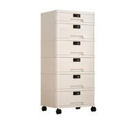 LeeQinersw Meuble Rangement à Tiroirs Rltes Stable Meuble à Tiroirs Rltes Élégant pr Chambre à Ccher, 6 Niveaux 5H 1B