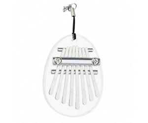LeeQinersw Mini Mbira à 8 s Léger Mbira En Acrylique Cordon son Piano à En Acrylique Transparent pr Pratique Musicale