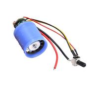LeeQinersw Mini Moteur Brushless Micro Ventilateur Ducted Aluminium Métal Contrôle Souple Installation Directe Adapté Aux Petits Appareils Soufflants Ref, 9 V 12 V 120 000 tr/min