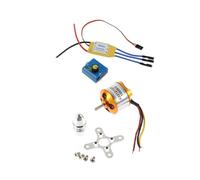 LeeQinersw Moteur Brushless RC avec Contrôleur de ESC Électronique Accélérateur Moteur Brushless Métal pour Gestion Optimale Adapté Aux Passionné