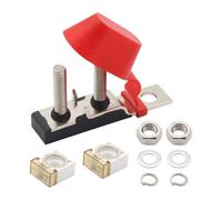 LeeQinersw MRBF Terminal Block Kit Support Double Bornes Isolées Cuivre Nylon avec Porte-fusible Intégré Résistant à La Poussière Fonction Pratique Adapté V, 100a
