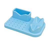 LeeQinersw Nails Polishing Machine Organizer Bits Box Box Affichage 20 trous Perceuse Perceuse, Bleu