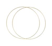 LeeQinersw Paire de Boucles de Cerceau En Métal Cercle Doré de 5 Mm D'épaisseur pour Décor, Diamètre 50cm