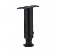 LeeQinersw Pied de Cadre de Lit Réglable Jambe de Support Lattes Pied Telescopique Pied de Meuble Base en Caoutchouc Antidérapante Conçu en Acier pour Empêcher, 18-30cm, Pied Central
