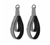 LeeQinersw Pilates Sangles Poignets Réformeur Double Boucle Poignées Polyvalentes Utilisation Sécurisée Mousqueton Métal Adapté à Entraînement Pilates Fitness, Gris