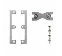 LeeQinersw Plaque de Montage Prise Support de Prise Murale Platine de Fixation Équerre de Boîtier en Acier Inoxydable Épais 2mm Résistant à Alignement, Plate 2PCS W Limit