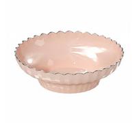 LeeQinersw Plateau Industriel Coupe Présentoir Bol Fruits Plateau Snack Aspect Raffiné Polyvalent Utilisation Quotidienne Adapté à l'Accueil Décoration Intérieure, Rose
