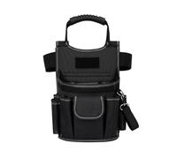LeeQinersw Pochette de Réparation Multiprise Sacoche Ceinture Trousse Outils Cartouchière avec Compartiments Frontaux et Côtés Poignée Matelassée Ceinture à