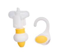 LeeQinersw Pochette pour Gel Douche, Distributeur à Crochet, Contenant pour Produits de Soins Personnels, Jaune