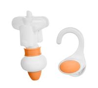 LeeQinersw Pochette pour Gel Douche, Distributeur à Crochet, Contenant pour Produits de Soins Personnels, Orange