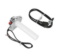 LeeQinersw Poignée D'Accélérateur pour en Alliage D'Aluminium avec Câble Installation Facile Résistante à l'usure Universelle Adaptée Aux Scooters et, Argent