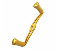 LeeQinersw Poignée de Moulinet de Pêche Poignée Manivelle Bras Poignée Bouton Bois Compatible Alliage d'Aluminium Bras 130 Mm pour Couple Amélioré et Retour