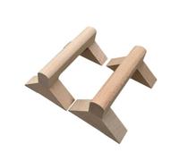 LeeQinersw Poignées de Pompes Portables Poignées Barrettes Parallettes Appuis Bois de Hêtre Antidérapant Absorbant la Transpiration Base Triangulaire Stable
