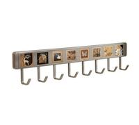 LeeQinersw Porte-Ustensiles 8 Crochs Intégrés Facile à Installer Rack Rangement Mural En Acier Inoxydable Antirille