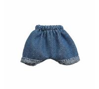 LeeQinersw Poupée en Peluche Vêtements pour Poupée Tenue pour BJD Habit pour Doudou Accessoire en Tissu Doux Imitant Jean Encourage Le Jeu d'Imitation Adapté aux , Short Bleu Délavé Ourlet