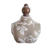 LeeQinersw Présentoir à Bijoux, Buste, Collier, Mannequin, Support, modèle, Organisateur, pour la Maison, la mère, la Famille, Les Amis, Les magasins de détail, 18x22cm avec Fleur