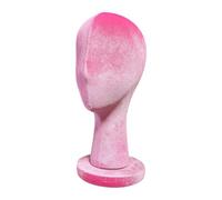 LeeQinersw Présentoir pour Casques, Lunettes de Soleil et Couvre-chefs sur Tête de Mannequin, Rose Rouge