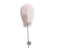 LeeQinersw Présentoir pour tête de mannequin, chapeaux, perruques, rangement pour salon de coiffure, Beige