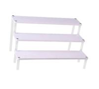 LeeQinersw Présentoir surélevé en Bois et Acrylique Support pour Figurines Rangement à Niveaux Étagère D'Épices Porte-Objets Adaptés pour Exposition Cosmétique M, 3 Couches 30CM
