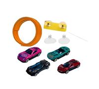 LeeQinersw Rampe de Course Flexible avec 4 Mini-voitures (4,5 M)