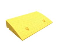 LeeQinersw Rampe de trottoir, rampe de robuste, triangulaire d'escalade pour allée, voitures, VTT, diables, camions, Jaune 50cmx27cmx9cm
