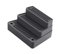 LeeQinersw Rampe pour Litière Escalier à Trois Marches pour Chat avec Structure Détachable et Lavable et Pieds Antidérapants Approprié pour Animaux Âgés, Gris Foncé