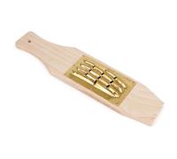 LeeQinersw Râpe en Bois Râpe Cuisine Râpe à Fromage Râpe Manuelle avec Surface en Cuivre Épaissi pour Râper Finement et Uniformément Convient à la Préparations Maison, 3 * 4 holes approx 9MM
