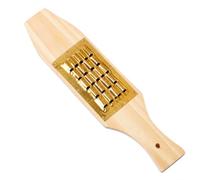 LeeQinersw Râpe en Bois Râpe Cuisine Râpe à Fromage Râpe Manuelle avec Surface en Cuivre Épaissi pour Râper Finement et Uniformément Convient à la Préparations Maison, 4 * 5 holes approx 8MM