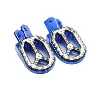 LeeQinersw Repose-pieds Repose-pied Pédale Marchepied Plateforme en Aluminium Solide Antidérapant Large Surface pour Tenue Du Pied et Maîtrise Ajustement Facile, Bleu