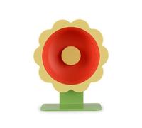 LeeQinersw Roue d'exercice pour Hamster Roue de Fitness Surface Ondulée Centre Arrondi Nettoyage Facile Montage Simple Adaptée à l'Entretien des Rongeurs Habitat Intérieur, 26cm, Petite Fleur Rouge