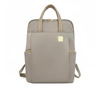 LeeQinersw Sac à Dos Femme Oxford PU Polyester Compartiments Étagés Zipper Cousu Style Moderne Rangement Efficace Organisation Adapt ntreprise Participation Événement, Khaki