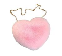 LeeQinersw Sac à Main bandoulière en Forme de cœur pour Les Sorties et, Rose Clair