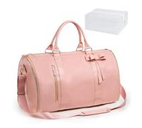 LeeQinersw Sac de Convertible Bag Sac Weekend Sac Fourre Tout avec Compartiments pour Vêtements et Chaussures Organisation à Plat pour Costumes et Robes Adapté, Rose, Rose