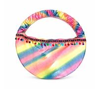 LeeQinersw Sac de Gymnastique Sac de Danse Sac de Rangement Sac de Transport avec Design Structuré Poignée Arquée Finition Scintillante Rangement Essentiels, Array, Color to 10, M